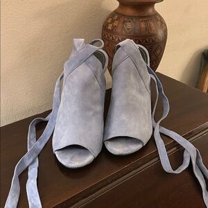 Kendall & Kylie Light Blue Suede Heels